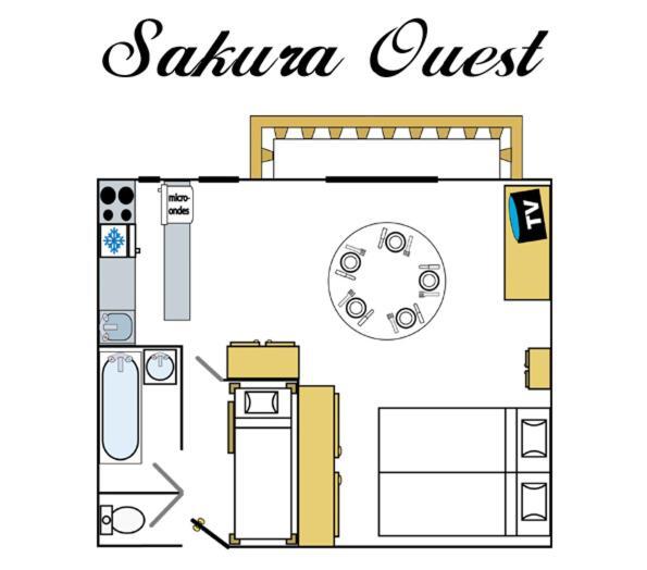 Residence Studio Sakura Val-dʼIsère Pokoj fotografie